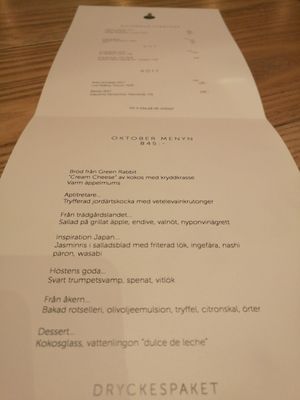 Menu photo 1 Mathias Dahlgrens Rutabaga Stockholm, AB