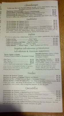 Menu photo 4 El Rinconcito II Washington, DC, DC