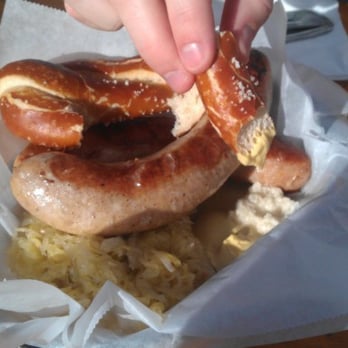 Biergarten - Biergarten: Bratwurst Basket ($18) - German Near Me - San Francisco, California Biergarten - Biergarten: Bratwurst Basket ($18) - German Near Me - San Francisco, California