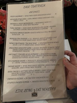 Menu photo 1 Lago Trattoria Newport, VT