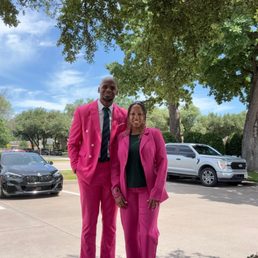Hubby and I making an impromptu lunch stop after a funeral