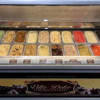 Ginna's Café - Gelato Case with 20 Flavors - Sandwiches Near Me - Overland Park, Kansas