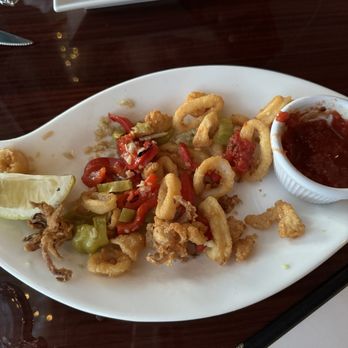 Casta Diva Restaurant - Calamari- it was too delicious that I couldn't wait to take the photo!! - Italian Near Me - Northborough, Massachusetts