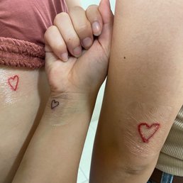 Our matching heart tattoos Our matching heart tattoos