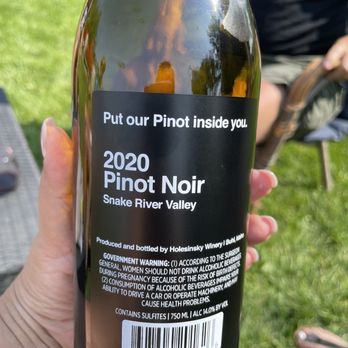 Holesinsky Vineyard & Winery - Fun label copy - Wine Tasting Room Near Me - Buhl, Idaho Holesinsky Vineyard & Winery - Fun label copy - Wine Tasting Room Near Me - Buhl, Idaho