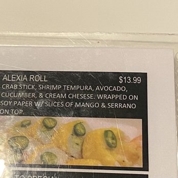 Memo's Sushi - We had two alexia rolls which are $13.99 each For two should come out to $27.98 Was charged $28.98 - Sushi Bars Near Me - Cathedral City, California Memo's Sushi - We had two alexia rolls which are $13.99 each For two should come out to $27.98 Was charged $28.98 - Sushi Bars Near Me - Cathedral City, California