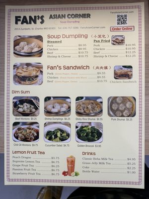 Menu photo 5 Fan's Asian Corner St Peters, MO Menu photo 5 Fan's Asian Corner St Peters, MO
