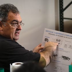 Ventura County Reloading Club - An NRA certified Metallic Cartridge Reloading Instructor explains how to reload during a safety lecture