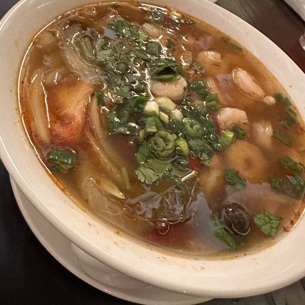 Blazing Noodles - Tom Yum Soup w/ shrimp - DELICIOUS - Thai Near Me - Temecula, California Blazing Noodles - Tom Yum Soup w/ shrimp - DELICIOUS - Thai Near Me - Temecula, California