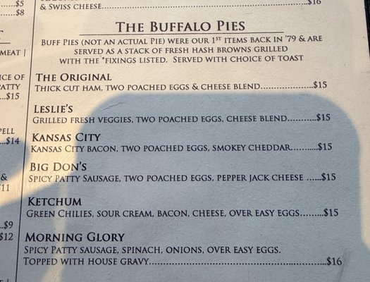 Menu photo 4 Buffalo Cafe Whitefish, MT
