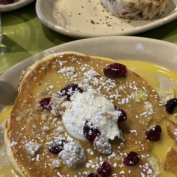 Snooze, an A.M. Eatery - Orange Cranberry Pancakes - Breakfast & Brunch Near Me - Addison, Texas