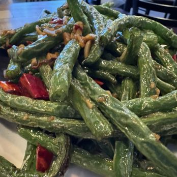 Ma's Dumpling House - 105. Stir-Fried String Beans - Dim Sum Near Me - Anaheim, California
