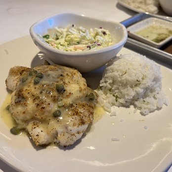 Bonefish Grill - Cod Imperial covered in lump crab and shrimp with mozzarella and parmesan with a signature side of jasmine rice and coleslaw. Delightful! - Seafood Near Me - Schaumburg, Illinois Bonefish Grill - Cod Imperial covered in lump crab and shrimp with mozzarella and parmesan with a signature side of jasmine rice and coleslaw. Delightful! - Seafood Near Me - Schaumburg, Illinois