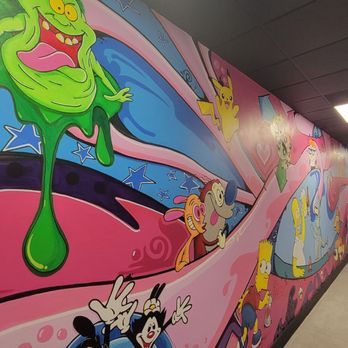 Throwback Tavern - Rear mural - Burgers Near Me - Pembroke Pines, Florida