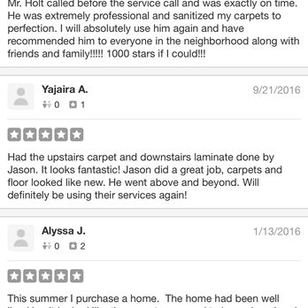 Holts carpet cleaning - How our customers feel about our services - Carpet Cleaning Near Me