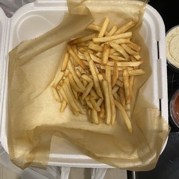 King Neptune Restaurant - Fries that go with the grouper fingers, asked for them to be separated (take out) - Seafood Near Me - Stuart, Florida