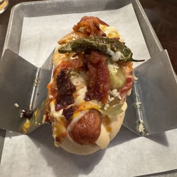 Agave & Rye - Indianapolis - Hot dog with bacon - New American Near Me - Indianapolis, Indiana
