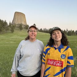 Devils Tower Lodge - The view from the Joyner Ridge Trail, between Devils Tower Lodge and the Monument