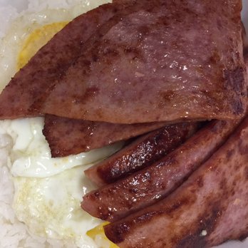 Best Drive-In - Breakfast...sunny side eggs w/ luncheon meat...plus two more side orders of luncheon meat... - Fast Food Near Me - Honolulu, Hawaii
