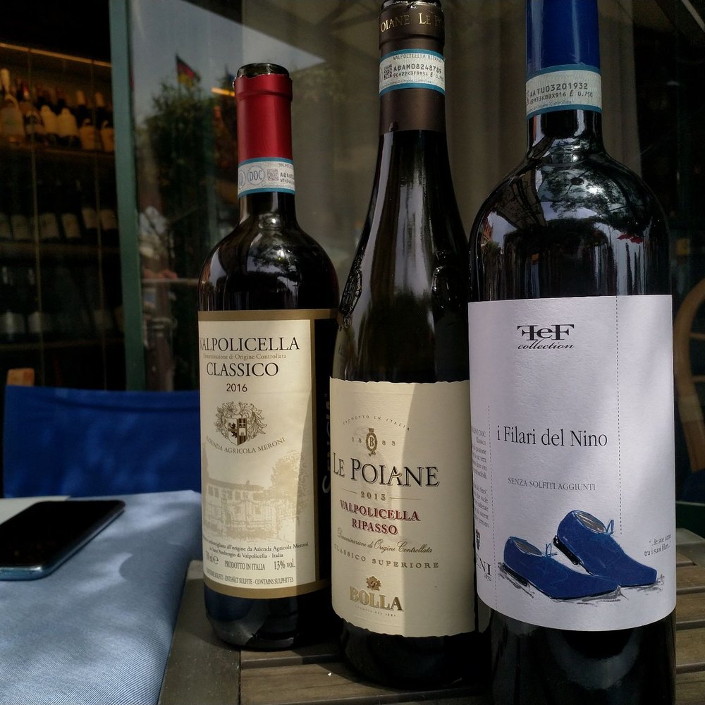 Ristorante da Umberto - The three wines I tried after I explained the taste I was looking for (I only paid one glass) - Italian Near Me - Brenzone, VR Ristorante da Umberto - The three wines I tried after I explained the taste I was looking for (I only paid one glass) - Italian Near Me - Brenzone, VR