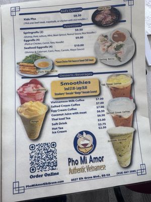 Menu photo 2 Pho Mi Amor Elk Grove, CA Menu photo 2 Pho Mi Amor Elk Grove, CA