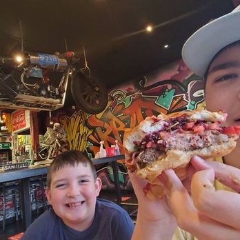 Brgr Stop - Happy boys! - Burgers Near Me - Coconut Creek, Florida