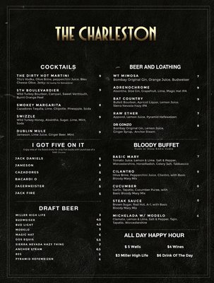 Menu photo 1 The Charleston Las Vegas, NV Menu photo 1 The Charleston Las Vegas, NV
