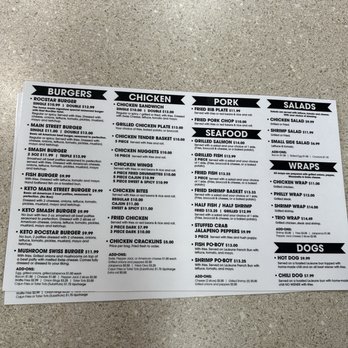 Roc Star Cafe - Menu - Burgers Near Me - New Iberia, Louisiana
