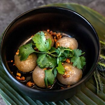 Rice Box Kitchen - TAPIOCA DUMPLINGS WITH GROUND PORK - Asian Fusion Near Me - Reno, Nevada Rice Box Kitchen - TAPIOCA DUMPLINGS WITH GROUND PORK - Asian Fusion Near Me - Reno, Nevada