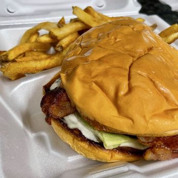 The Tipsy Cowboy - Bacon Cheese burger with Fries. - Drive-Thru Bars Near Me - Belton, Texas The Tipsy Cowboy - Bacon Cheese burger with Fries. - Drive-Thru Bars Near Me - Belton, Texas
