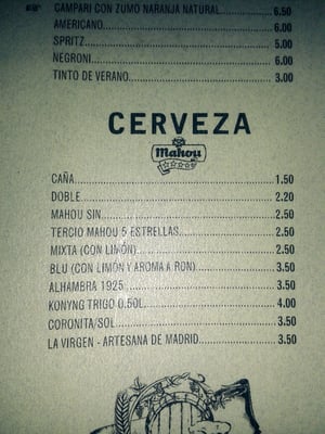 Menu photo 4 La Bicicleta Cycling Café Madrid, M Menu photo 4 La Bicicleta Cycling Café Madrid, M