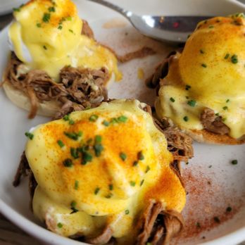 Nina May - Braised short-rib Benedict - New American Near Me - Washington, DC, District of Columbia