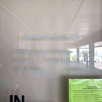 US Post Office - Hours... sat hours are posted wrong on yelp. They're only open for two hours from 9-11am. - Post Offices Near Me - Makawao, Hawaii