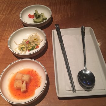 Zabu Chicken - Tiny side dishes, so embarrassing, for 3 ppl too - Korean Near Me - Vancouver, British Columbia Zabu Chicken - Tiny side dishes, so embarrassing, for 3 ppl too - Korean Near Me - Vancouver, British Columbia