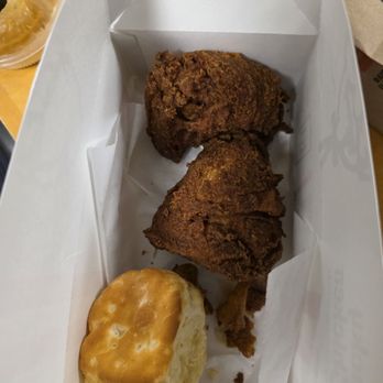 KFC - Charred " original " chicken and hard, dry biscuit - Fast Food Near Me - Las Cruces, New Mexico KFC - Charred " original " chicken and hard, dry biscuit - Fast Food Near Me - Las Cruces, New Mexico