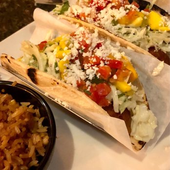 Miguel's Mex Tex Cafe - Baja Fish Taco 2 Fish Tacos - kinda sweet. ($15) - Mexican Near Me - Abilene, Texas