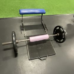 Independence Gym - One of the various hip thrust machines.