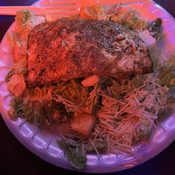 Brass Ring Pub - Blackened  mahi Caesar salad