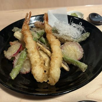 Raibu Sushi Bar - Tempura Moriawase (shrimp, asparagus, squash, eggplant, radish) - Sushi Bars Near Me - Boise, Idaho Raibu Sushi Bar - Tempura Moriawase (shrimp, asparagus, squash, eggplant, radish) - Sushi Bars Near Me - Boise, Idaho
