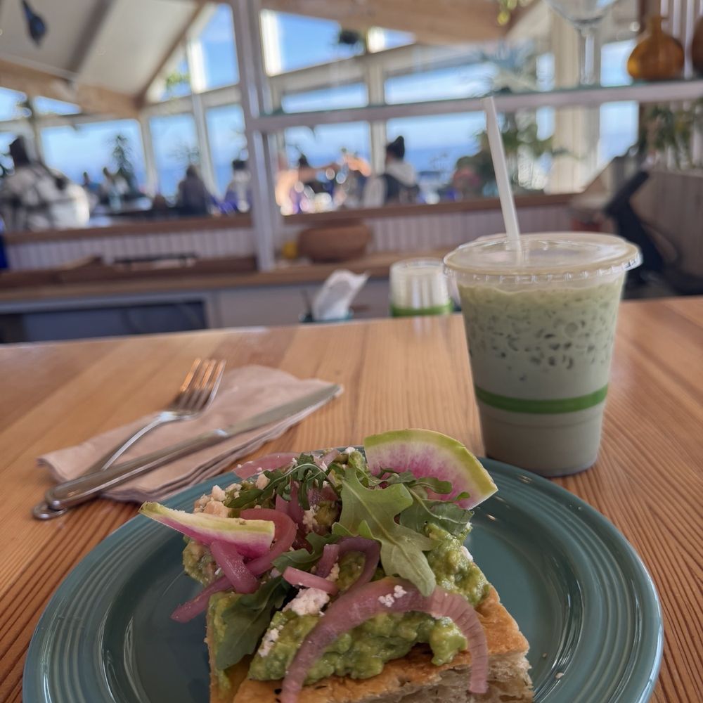 Crema - Avocado toast and blueberry matcha - Breakfast & Brunch Near Me - Pacific Grove, California