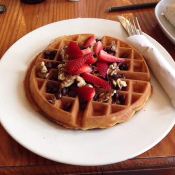 Coffee Emporium - Waffles with walnuts, chocolate chips, strawberries - Coffee & Tea Near Me - Cincinnati, Ohio Coffee Emporium - Waffles with walnuts, chocolate chips, strawberries - Coffee & Tea Near Me - Cincinnati, Ohio