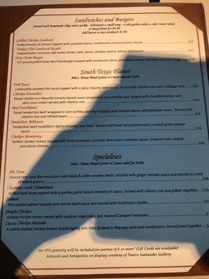 Menu photo 4 The Patio on Guerra McAllen, TX