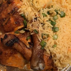 Porto Poulet - Double Leg plate with Rice