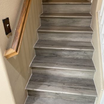 Concrete Bulls - remodeled floor stairs - Masonry/Concrete Near Me