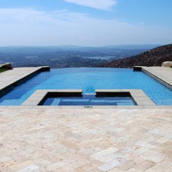 Harlow Landscape - Vanishing edge pool as part of best landscaper design and construction