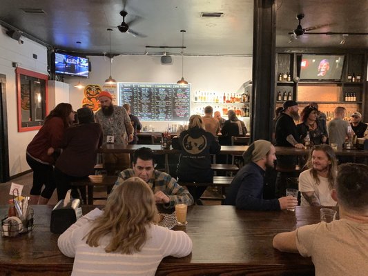 Photo of Bottle Rocket Bar & Grill - San Diego, CA, US. Tons of seating for big groups.