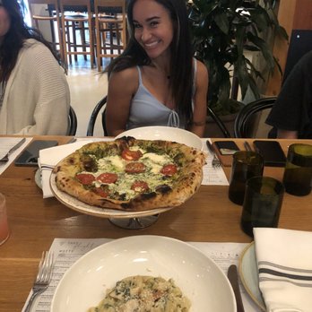 Sixty Vines - Margarita Pizza and a pasta the split for us to share. - New American Near Me - Dallas, Texas Sixty Vines - Margarita Pizza and a pasta the split for us to share. - New American Near Me - Dallas, Texas