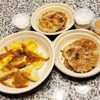 Simply Pierogi - Our takeout meal of Pierogies and Potato Pancakes. - Polish Near Me - Buffalo, New York Simply Pierogi - Our takeout meal of Pierogies and Potato Pancakes. - Polish Near Me - Buffalo, New York