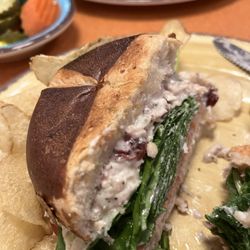 Isaac’s Craft Kitchen & Brewery - Ephrata - I enjoyed my chicken salad with cranberries especially because I love their pretzel rolls.