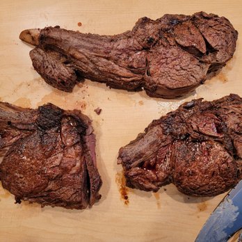 Ponderosa Meat & Provision Co - 2 Cowboy Ribeyes & 1 Tomahawk. Cooked to perfection, and soooo good and tasty!!!! - Meat Shops Near Me - Reno, Nevada Ponderosa Meat & Provision Co - 2 Cowboy Ribeyes & 1 Tomahawk. Cooked to perfection, and soooo good and tasty!!!! - Meat Shops Near Me - Reno, Nevada